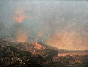 Carlo Bonavia Eruption of the Vesuvius oil painting on canvas